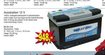Harald Nyborg Autobatteri 12 v tilbud
