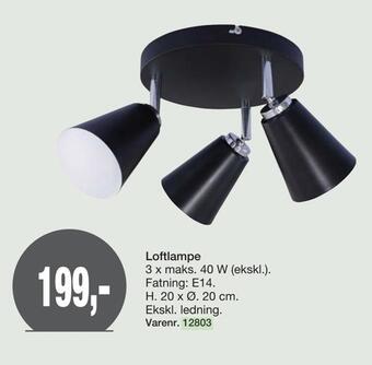 Harald Nyborg Loftlampe tilbud