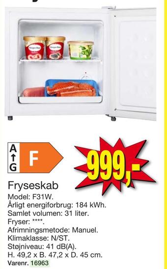 Harald Nyborg Fryseskab tilbud