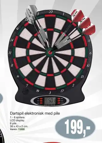 Harald Nyborg Dartspil elektronisk med pile tilbud