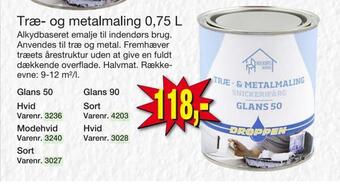 Harald Nyborg Træ- og metalmaling 0,75 l tilbud