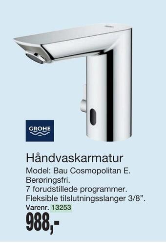 Harald Nyborg Håndvaskarmatur tilbud