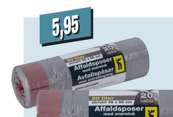 Harald Nyborg Affaldsposer med snøreluk tilbud
