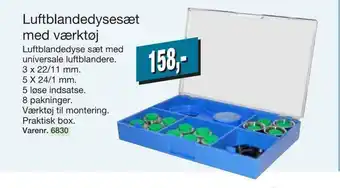 Harald Nyborg Luftblandedysesæt med værktøj tilbud