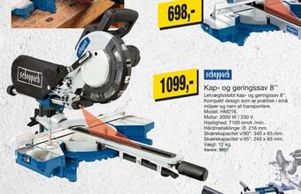 Harald Nyborg Kap- og geringssav 8'' tilbud