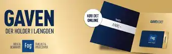 Johannes Fog Gavekort tilbud