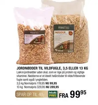 Land & Fritid Jordnødder til vildfugle tilbud