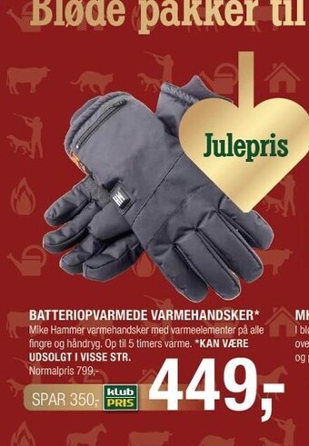 Batteriopvarmede varmehandsker