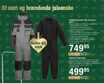 Termokedeldragt el. jumpsuit