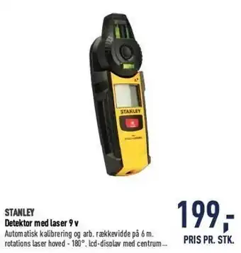 Johannes Fog Detektor m. laser 9 v tilbud