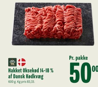 Min Købmand Dansk kødkvæg hakket oksekød tilbud