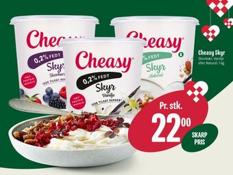 Min Købmand Cheasy skyr skovbær tilbud
