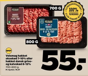 Netto Velsmag hakket oksekød tilbud