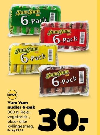 Netto Yum yum nudler tilbud