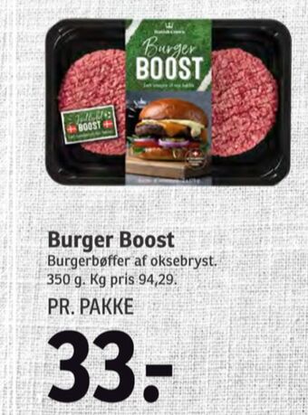 SPAR Burger boost hakkebøffer tilbud