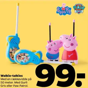 Peppa pig walkie talkie sæt