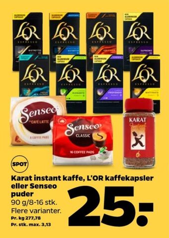 Netto Karat instant kaffe tilbud