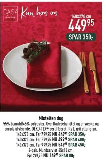 Mistelten dug