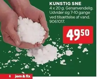 jem & fix Kunstig sne tilbud