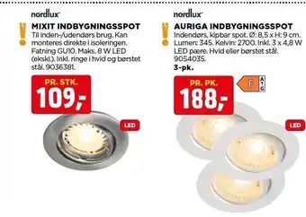 Mixit og auriga indbygningsspot