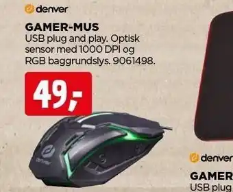 jem & fix Gamer-mus tilbud