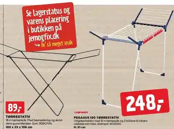 jem & fix Tørrestativ el. pegasus 150 tørrestativ tilbud