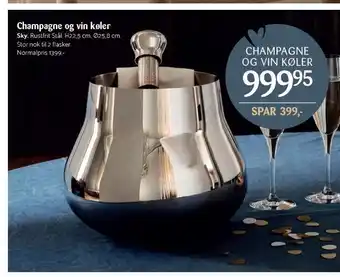 Kop & Kande Champagne og vin køler tilbud
