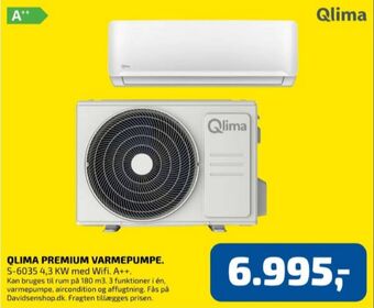 Davidsen Qlima varmepumpe tilbud