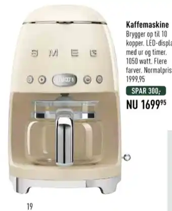 Imerco Smeg kaffemaskine tilbud