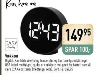 Imerco Casa living vækkeur tilbud
