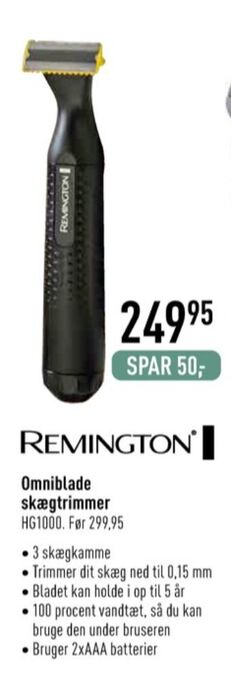 Imerco Remington skægtrimmer tilbud
