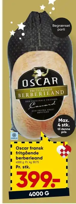 Bilka Oscar fransk fritgående berberieand tilbud