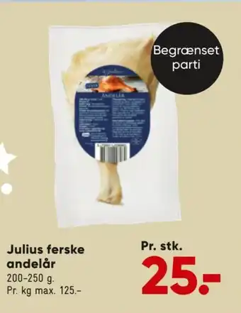 Bilka Julius ferske andelår tilbud