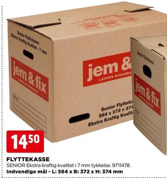 jem & fix Flyttekasse tilbud