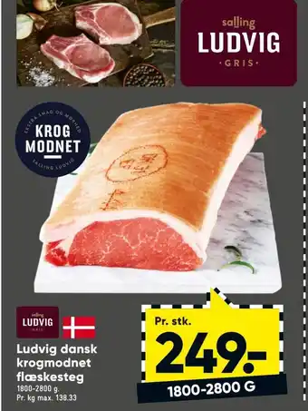 Bilka Ludvig dansk krogmodnet flæskesteg tilbud