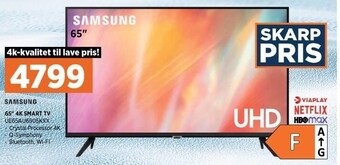 Power Samsung 65'' 4k smart tv tilbud