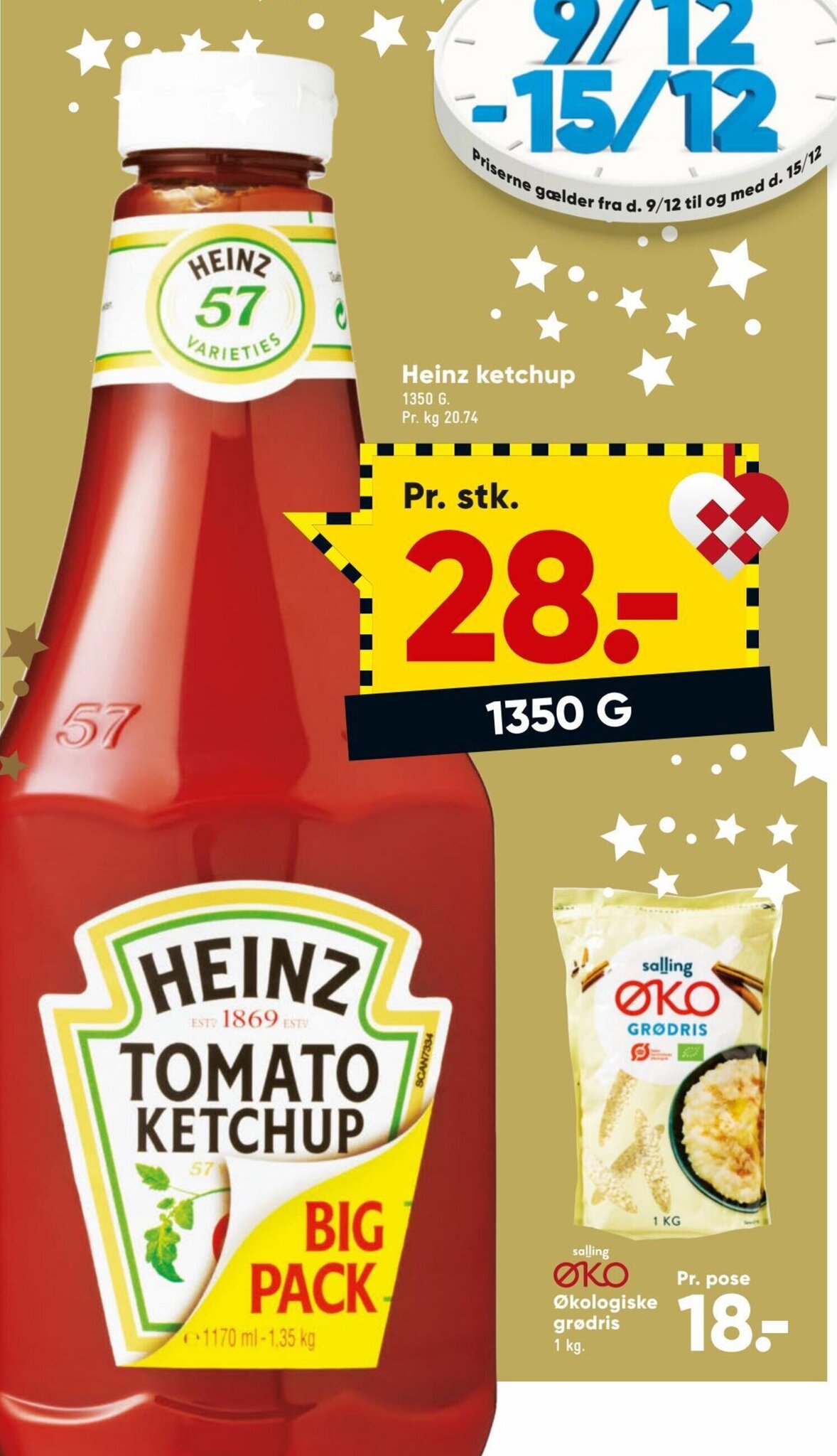 Heinz Ketchup tilbud hos Bilka