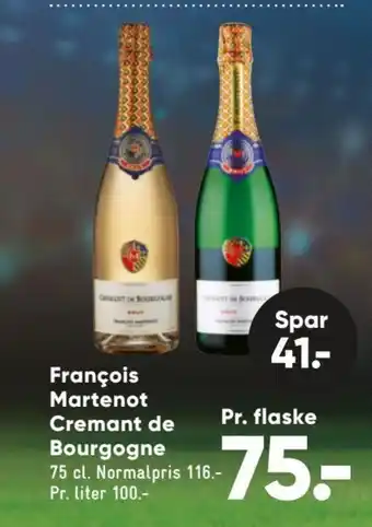 Bilka Francois Martenot Cremat de Bourgogne tilbud