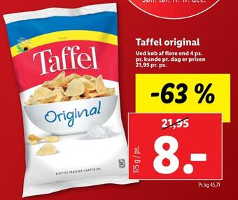 Lidl Taffel chips tilbud