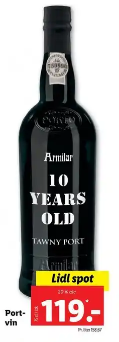 Lidl Armilar portvin tilbud