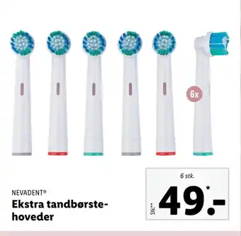 Lidl Nevadent børstehoveder tilbud
