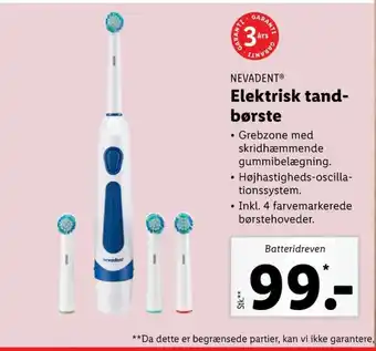 Lidl Nevadent eltandbørste tilbud
