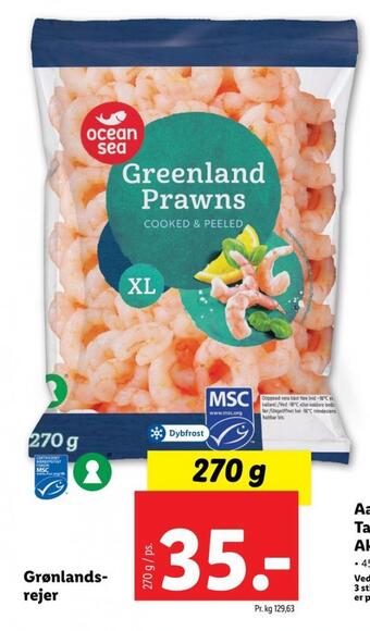 Lidl Ocean sea rejer tilbud