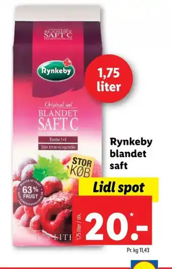 Blandet saft c konc. frugtsaft
