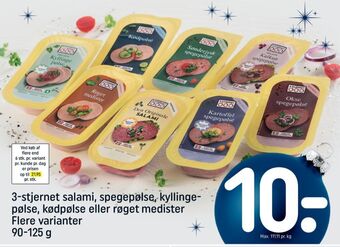 REMA 1000 Gul bordpak kyllingepølse - den lette tilbud