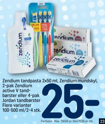 REMA 1000 Zendium tandpasta tilbud