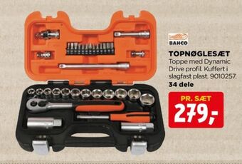 jem & fix Bahco topnøglesæt tilbud