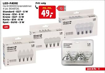 jem & fix Ukendt led pære tilbud