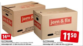 jem & fix Jem & fix flyttekasser tilbud