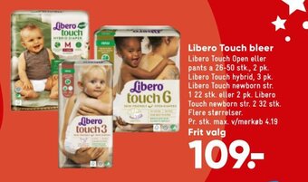 Bilka Libero touch bleer tilbud